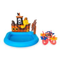 Planschbecken Ships Ahoy Play Center 140x130x104 cm - Blau, Basics, Kunststoff (140/130/104cm) - Bestway
