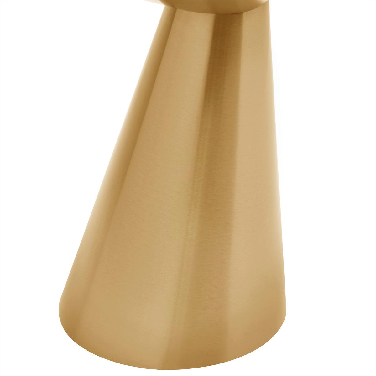 PRÍRUČNÝ STOLÍK KACY -TREND- - zlatá, Romantik / Landhaus, kov (40/45cm) - Premium Living