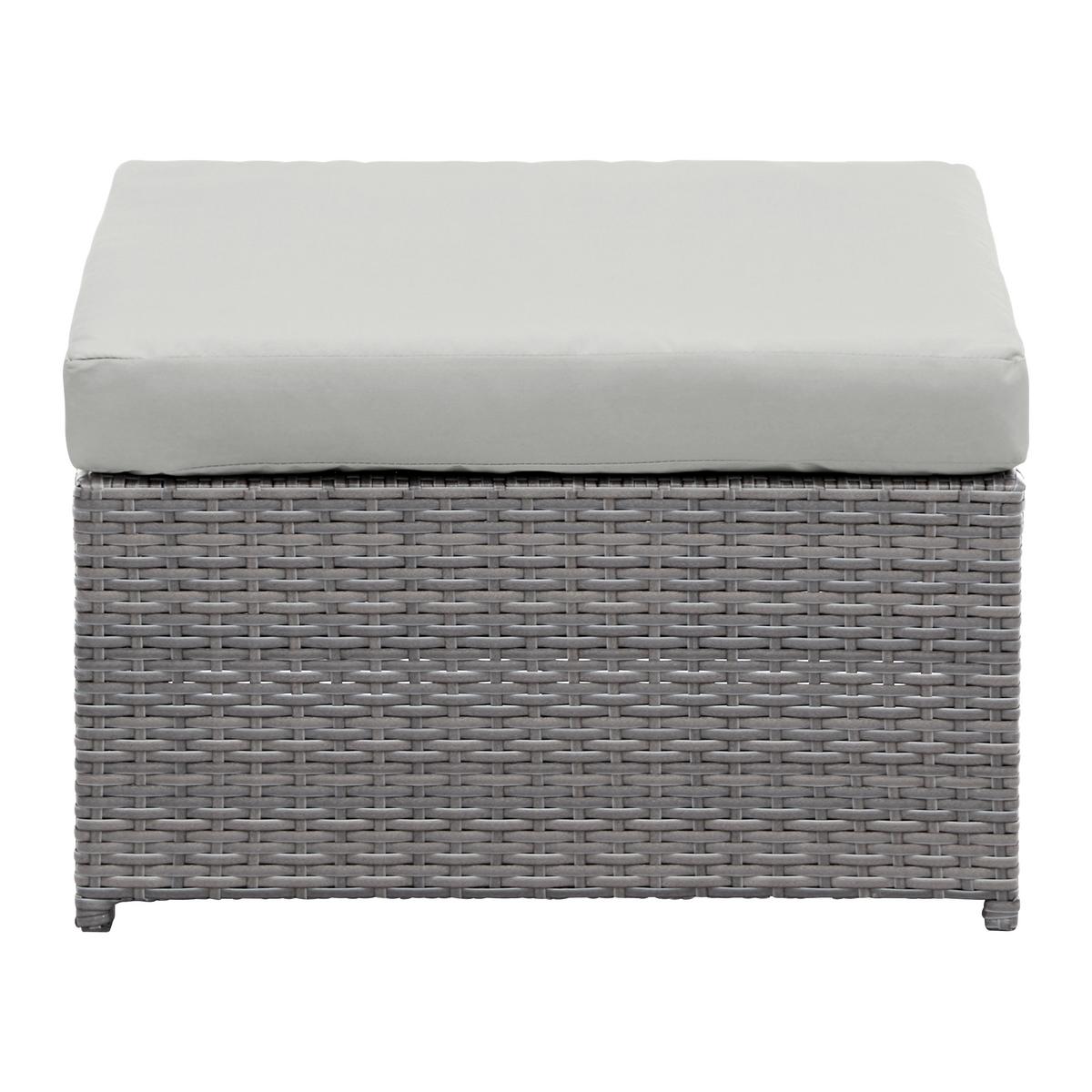 TERASOVÁ SEDACÍ SOUPRAVA CORUNA - světle šedá/tmavě šedá, Moderní, kov/textil - Modern Living