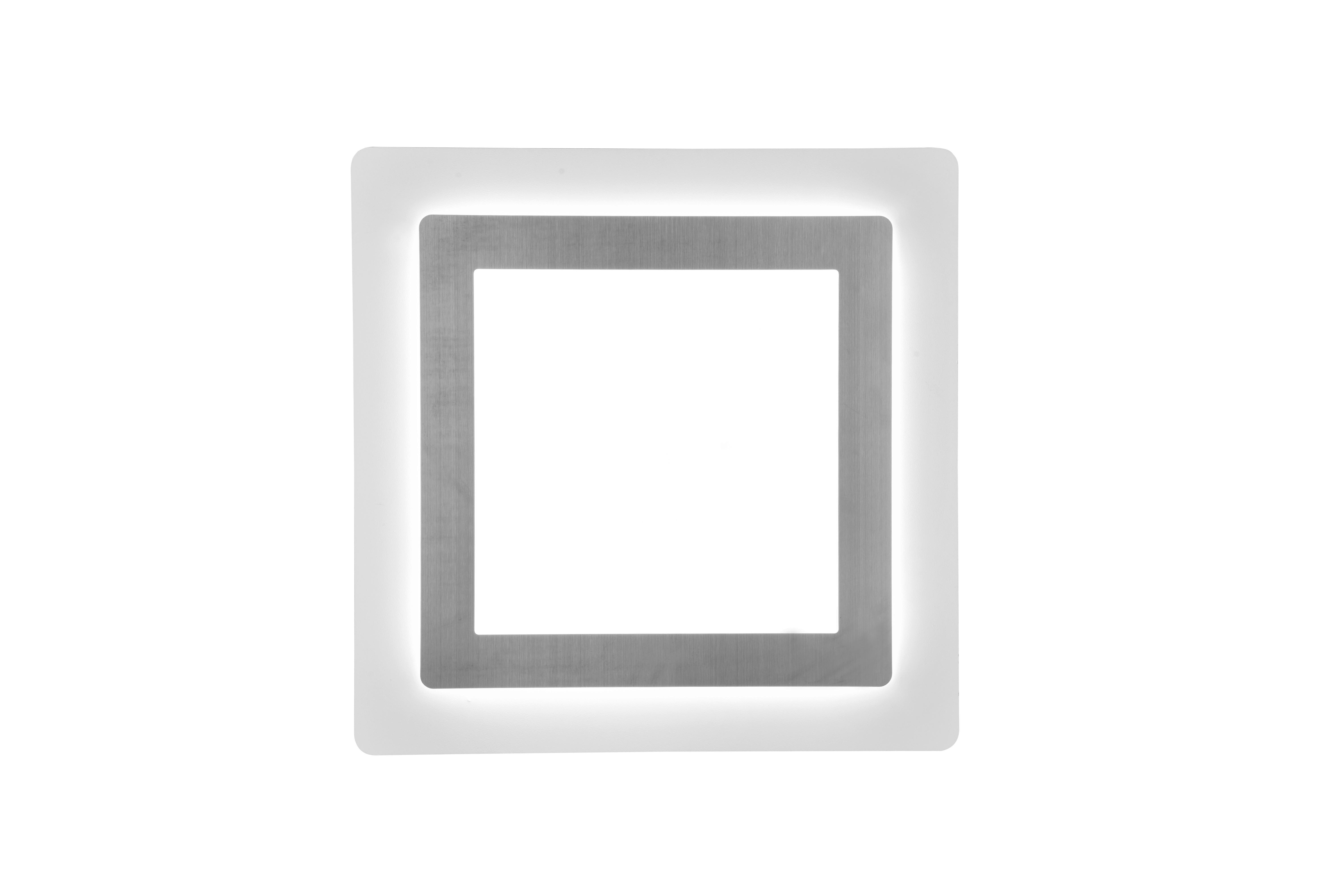 LED-Deckenleuchte 641510207  Morgan - Weiß/Nickelfarben, Design, Metall (45/45/4,2cm) - Trio Leuchten