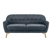 Pohovka LORY šedá - tmavě šedá/přírodní barvy, Moderní, dřevo/textil (170/78/86cm) - Bessagi Home