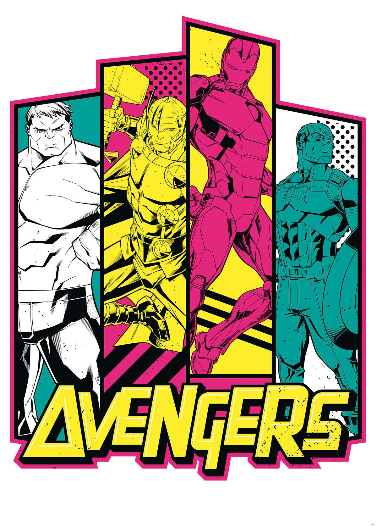 Fototapete Avengers Flash - Multicolor, Trend, Textil (200/280cm)