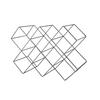 Weinregal Eisen Schwarz 8 Flaschen BxH 16,6x31cm - Schwarz, Basics, Metall (46/16,6/31cm) - Echtwerk