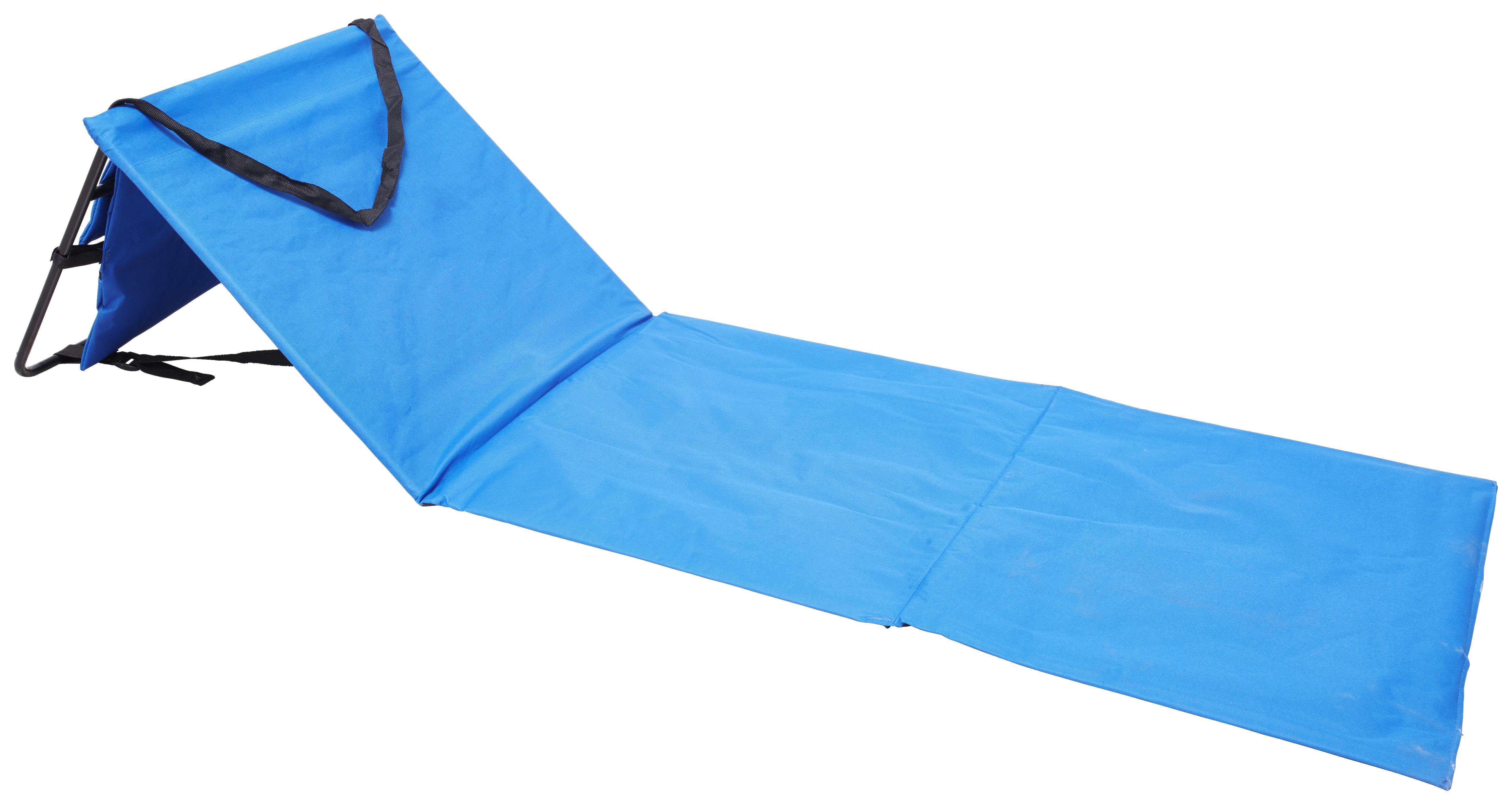 Strandszőnyeg Ibiza - Kék/Fekete, modern, Fém/Textil (70/45/95/200cm) - Ombra