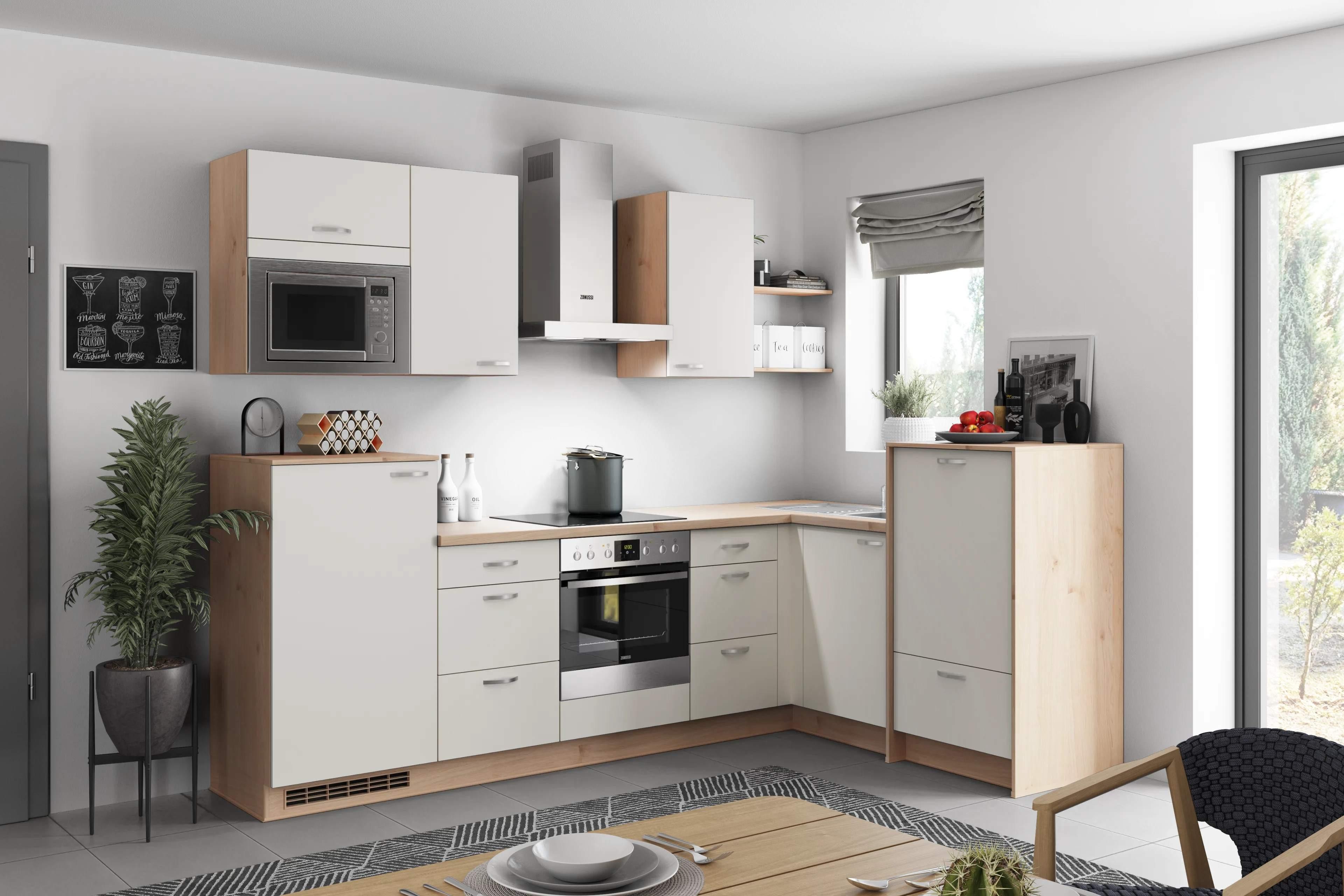 Eckküche Win - Wildeiche/Weiß, MODERN, Holzwerkstoff (178/280cm) - Express