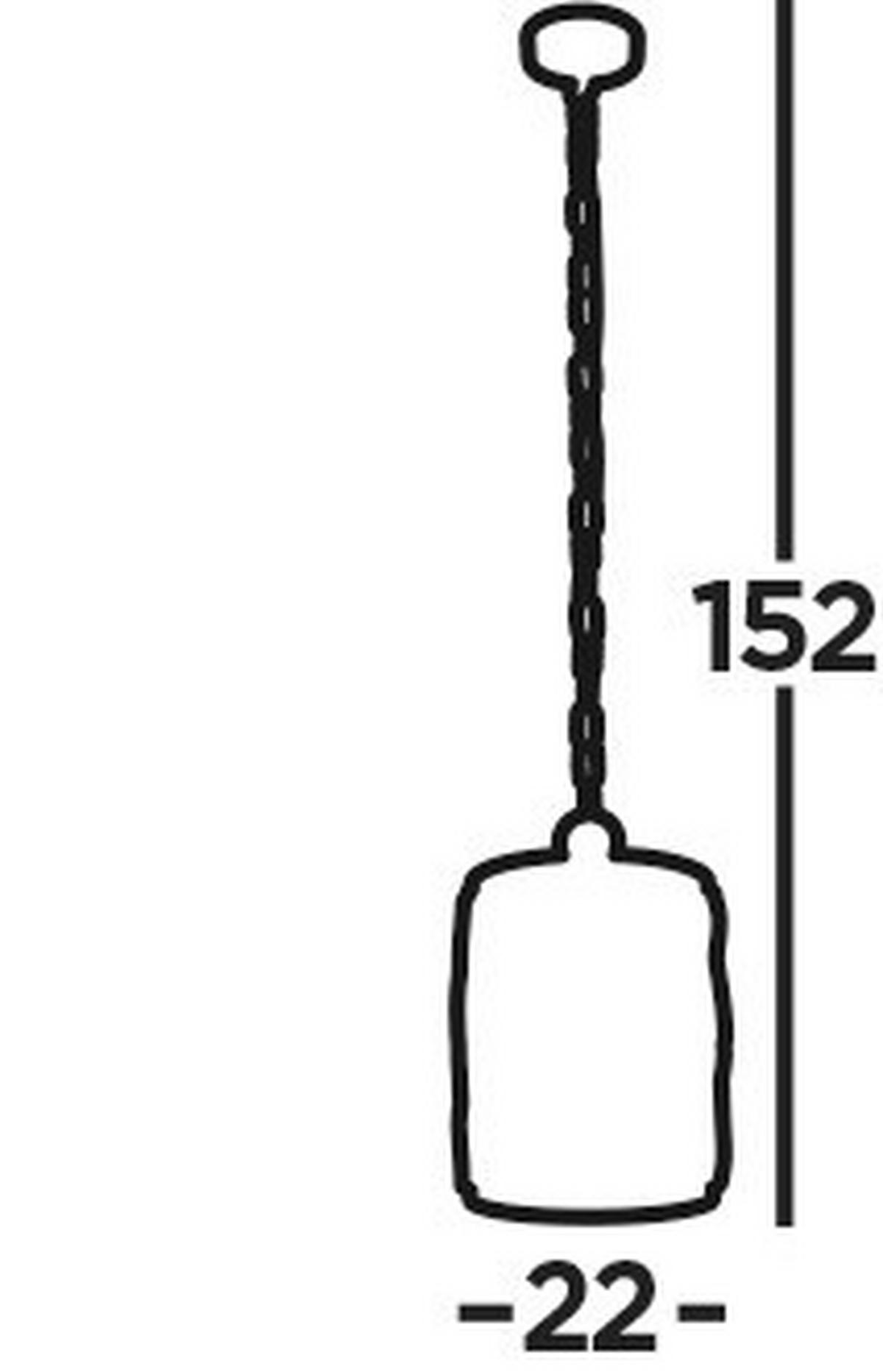 Hängeleuchte Bijou H: 152 cm 1-Flammig - Chromfarben, Design, Glas/Metall (22/31-152cm)