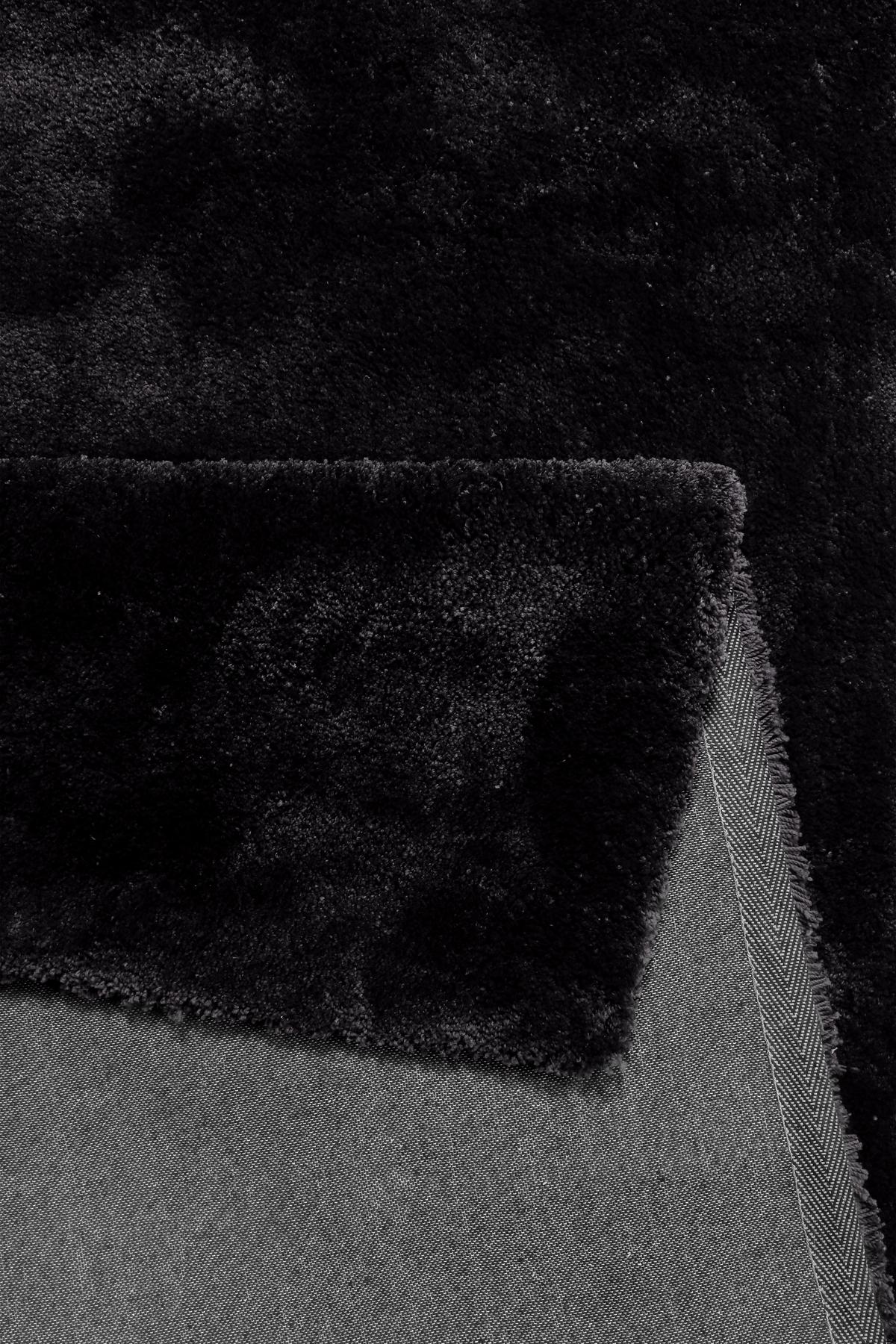 Hochflorteppich Relaxx Schwarz 120x170 cm - Schwarz, KONVENTIONELL, Textil (120/170cm) - Esprit