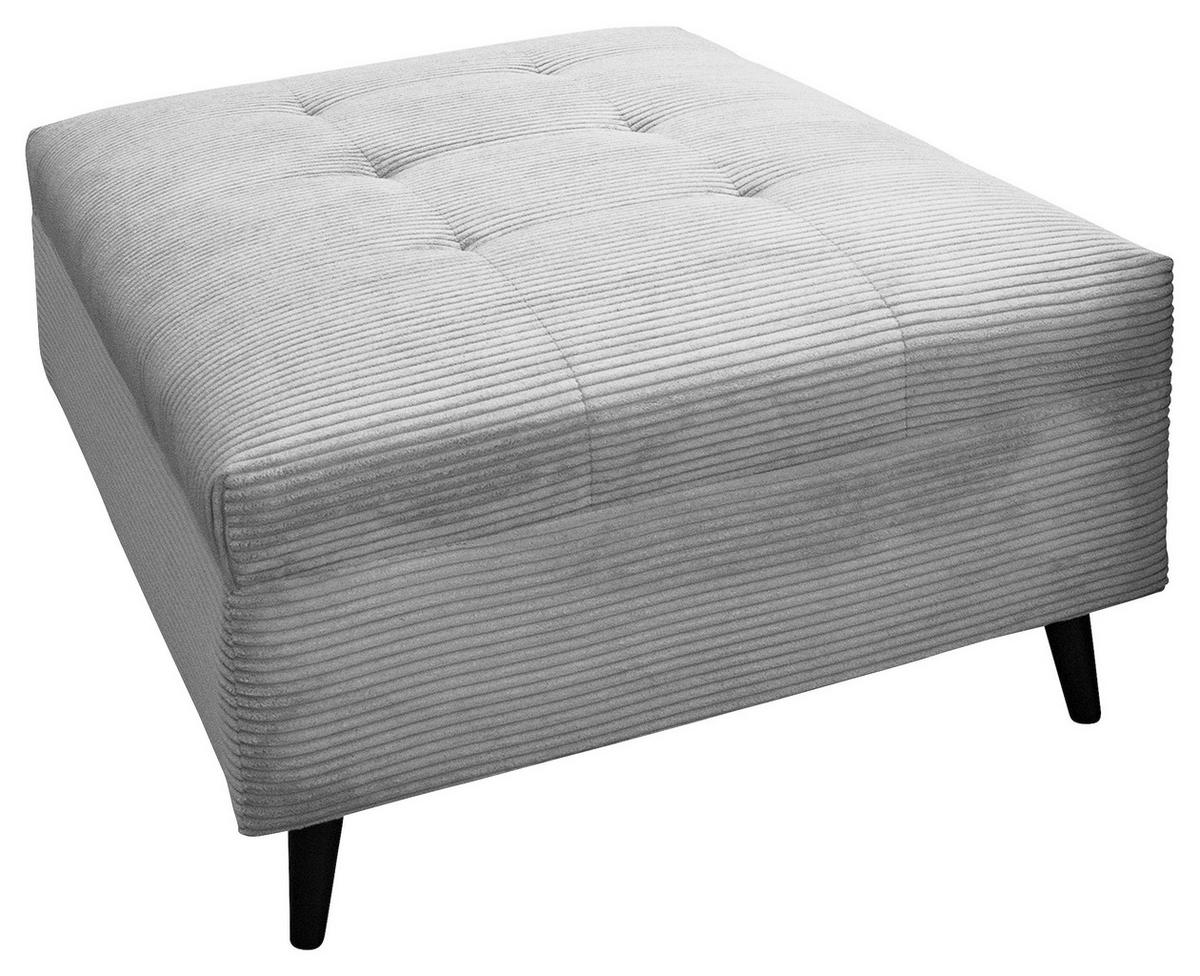 Ecksofa Pruno, Hellgrau S: 174x247 Cm - Hellgrau/Schwarz, Design, Textil (174/247cm) - MID.YOU