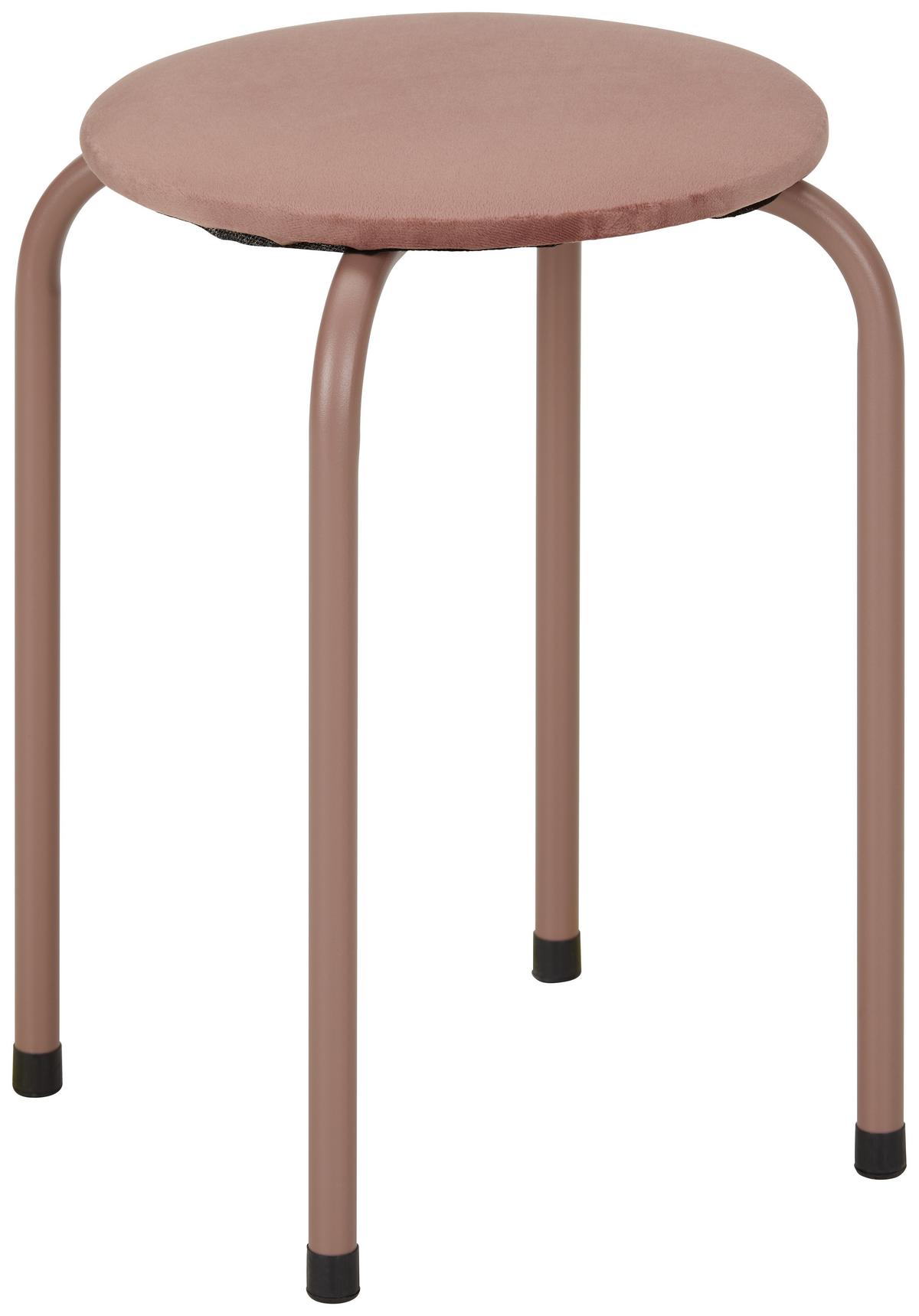 STOHOVATEĽNÝ STOLČEK ISABELLE - ružová, Konventionell, kov/textil (30/45/30cm) - Mömax