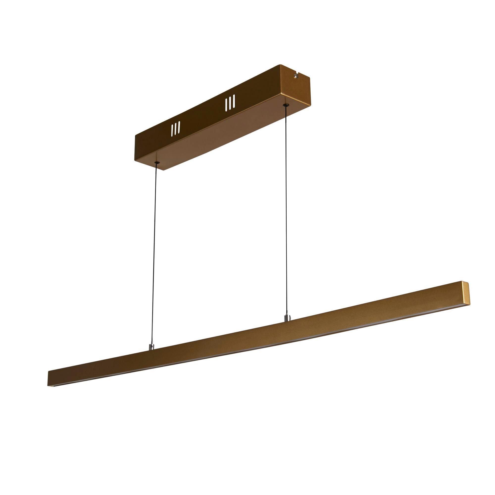 LED-Pendelleuchte 30228go - Goldfarben, Basics, Metall (10/7,5/101.5cm)