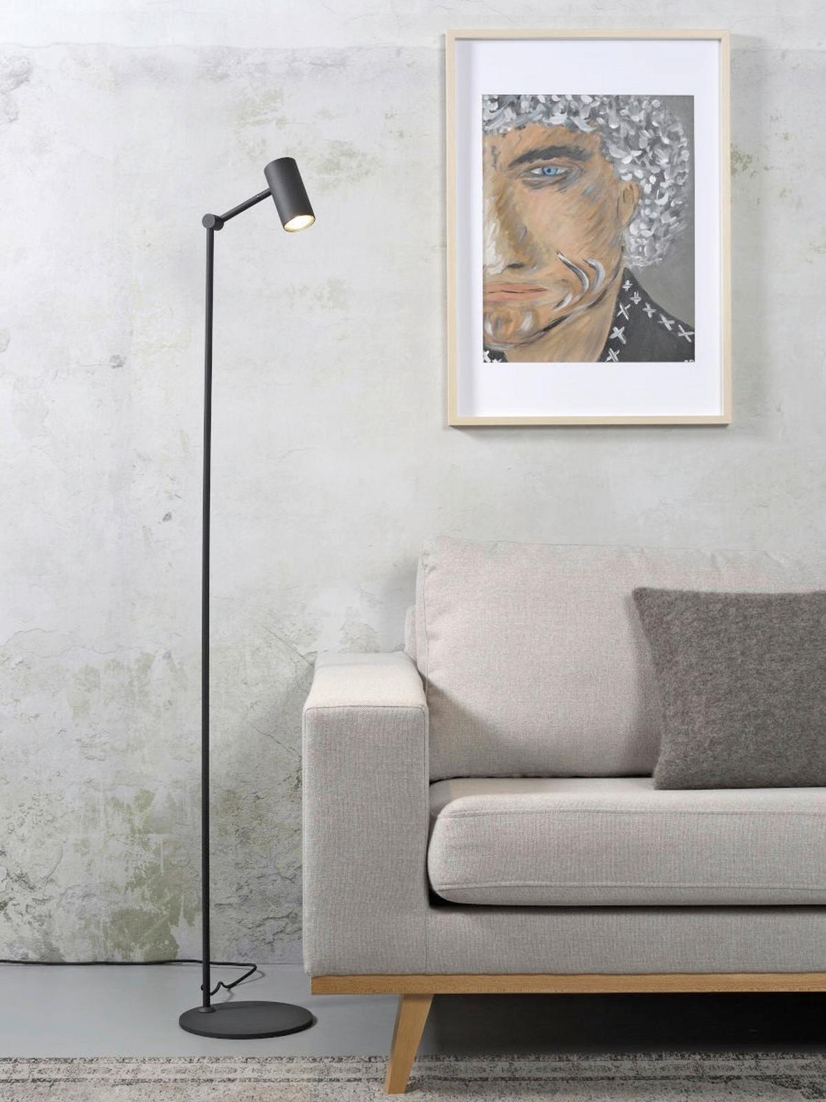 Stehlampe Montreux Schwarz verstellbare Arme - Schwarz, Basics, Metall (134cm) - It's about Romi