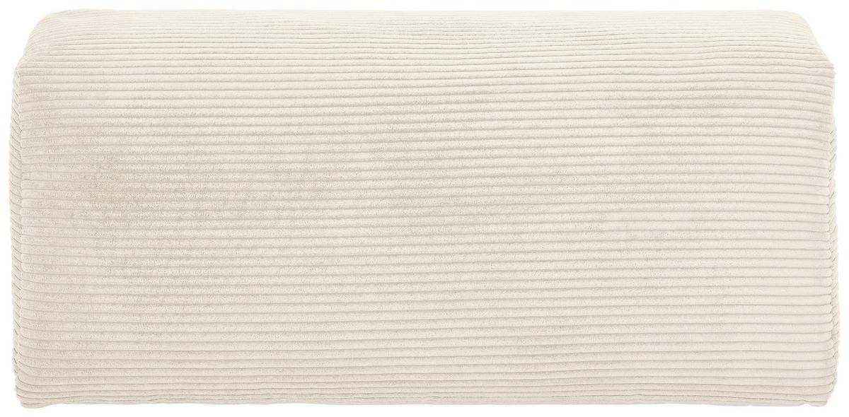 Schlafsofa Vouge Creme Bettkasten, B: 255 Cm - Buchefarben/Creme, KONVENTIONELL, Textil (255/86/123cm) - Livetastic
