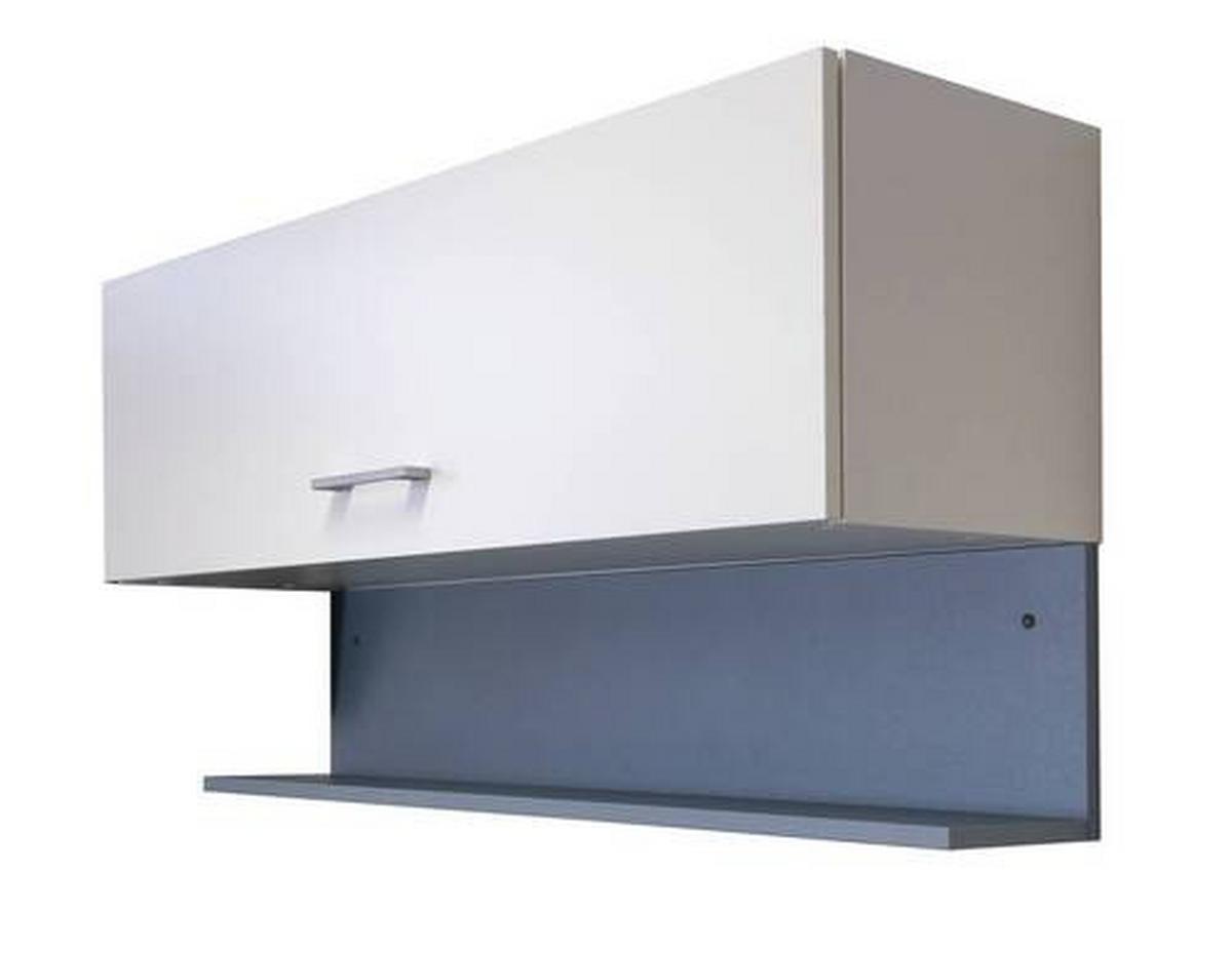 Wandboard Lucca B: 100 Cm Platinfarben - Platinfarben, KONVENTIONELL, Holzwerkstoff (100/22,8/18,6cm) - FlexWell