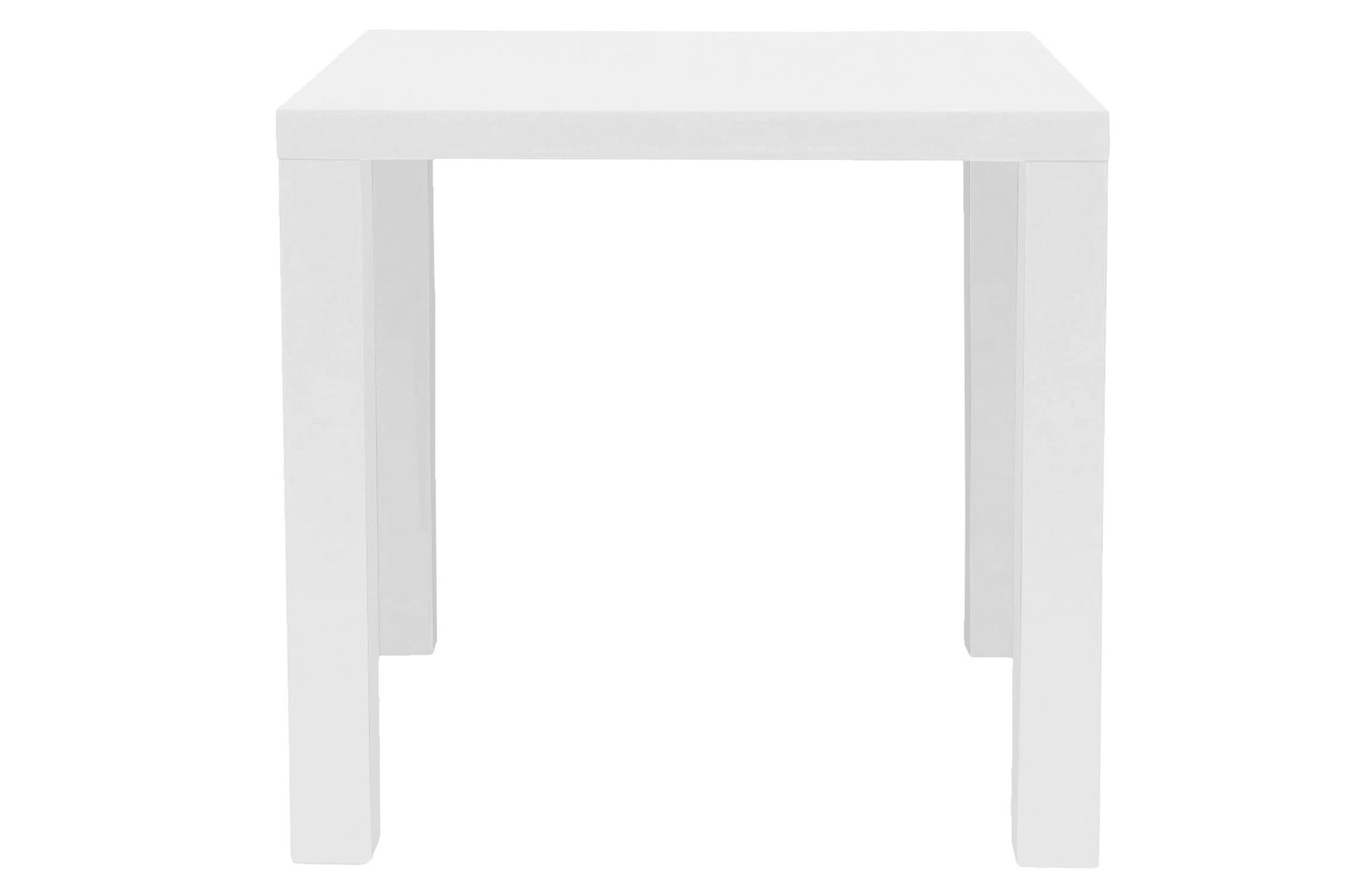 Esstisch Weiß B: 80 Cm - Weiß Hochglanz, MODERN, Holzwerkstoff (80/80/76cm) - Livetastic