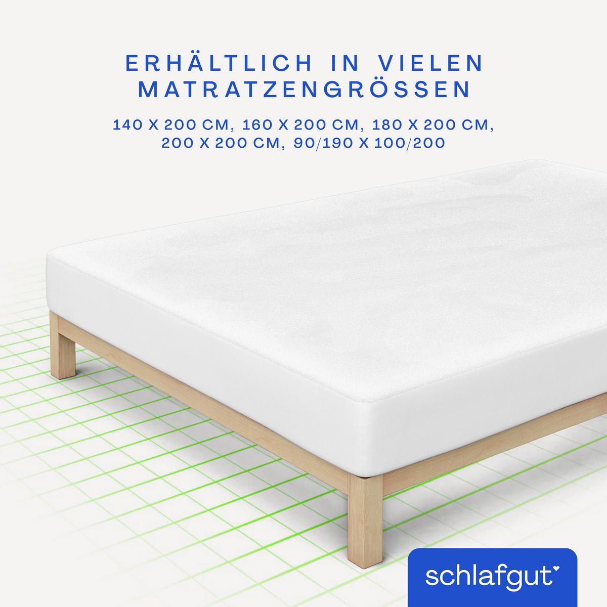 Matratzenauflage Baselayer Pro Molton - Weiß, Basics, Textil (100/200cm) - Schlafgut