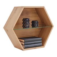 NÁSTENNÝ REGÁL EDGE -EXKLUSIV- - dub artisan, Modern, kompozitné drevo (51/44/19cm) - Mömax