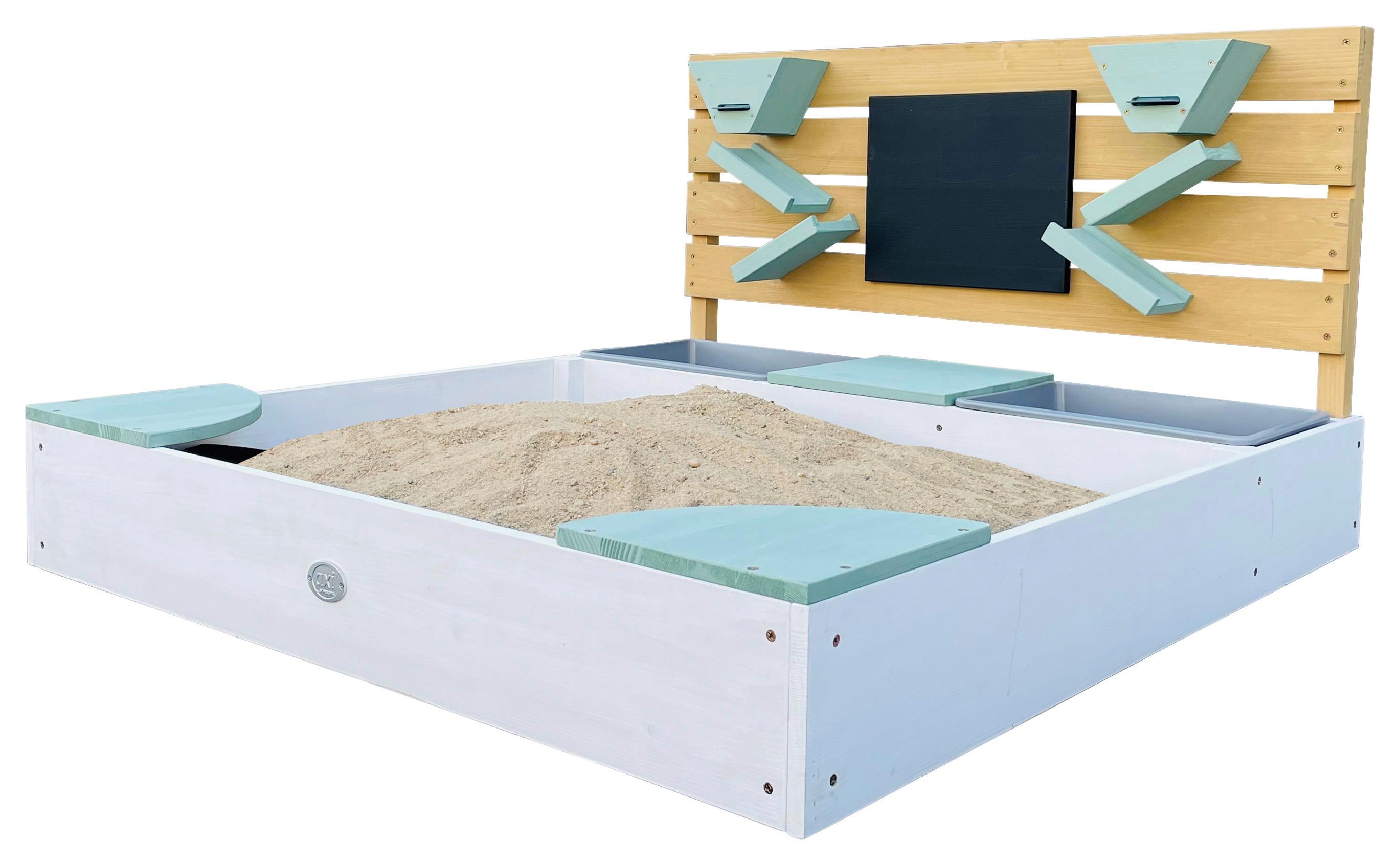 Sandkasten A031.043.00 - Braun/Weiß, KONVENTIONELL, Holz/Kunststoff (100/105/59cm) - Ambia Garden