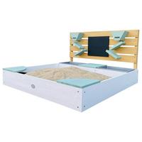Sandkasten A031.043.00 - Braun/Weiß, KONVENTIONELL, Holz/Kunststoff (100/105/59cm) - Ambia Garden
