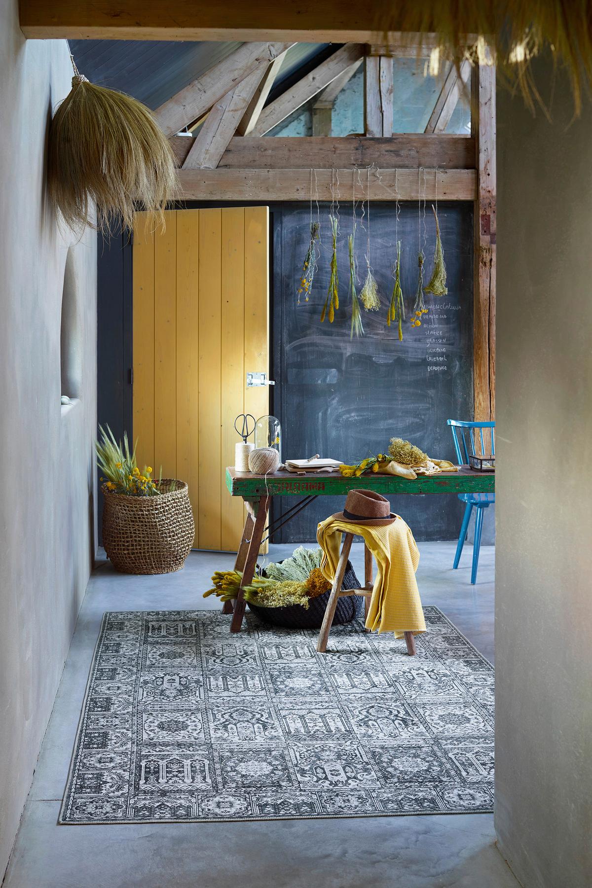 Flachwebeteppich Fresh Bachtiar - Grau, Design, Textil (120/170cm) - WECON HOME