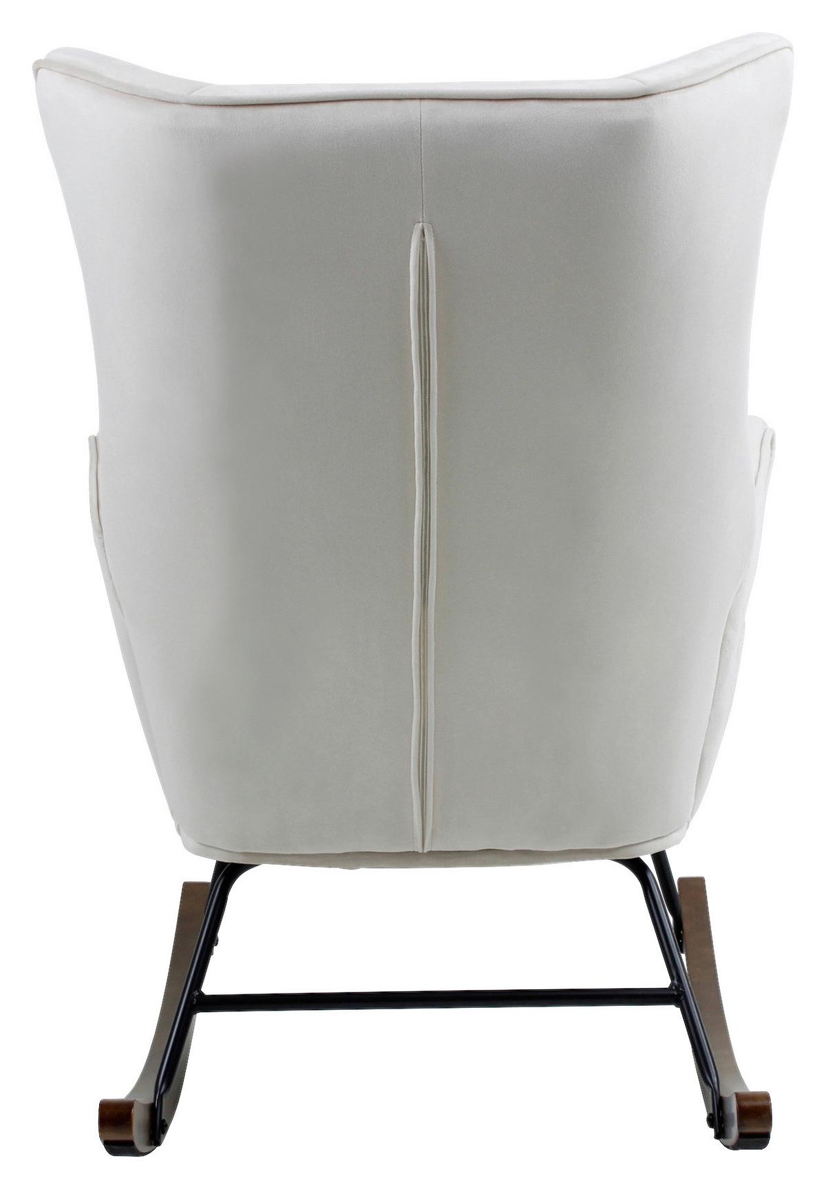 Schaukelstuhl Bryana 125 Beige, 68x97x88 cm - Beige, Design, Holz/Kunststoff (68/97/88cm) - Kayoom