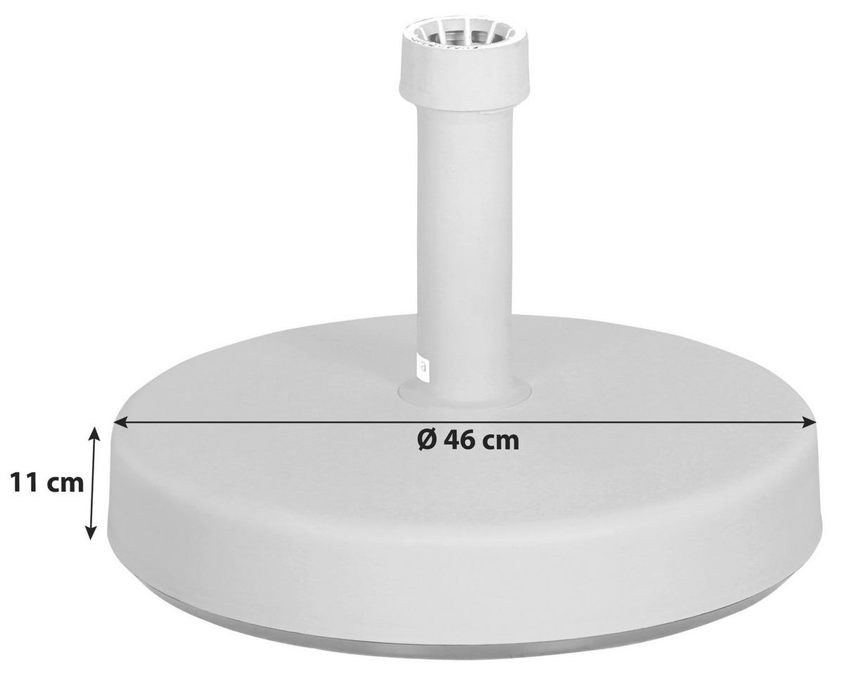 Schirmständer Kunststoff für DM Bis 5,4 cm - Anthrazit, KONVENTIONELL, Kunststoff (46/11/46cm) - Siena Garden