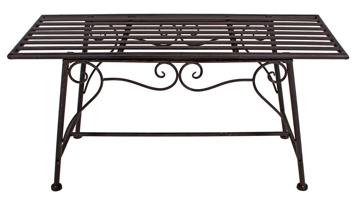 Gartenbank Stahl 2-Sitzer Lorin - Rostfarben, MODERN, Metall (83/45/27cm)