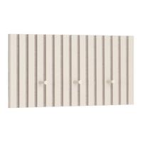 Šatní lišta GRACE písková - pískové barvy, Moderní, kompozitní dřevo/textil (60/30/7,5cm) - Mömax
