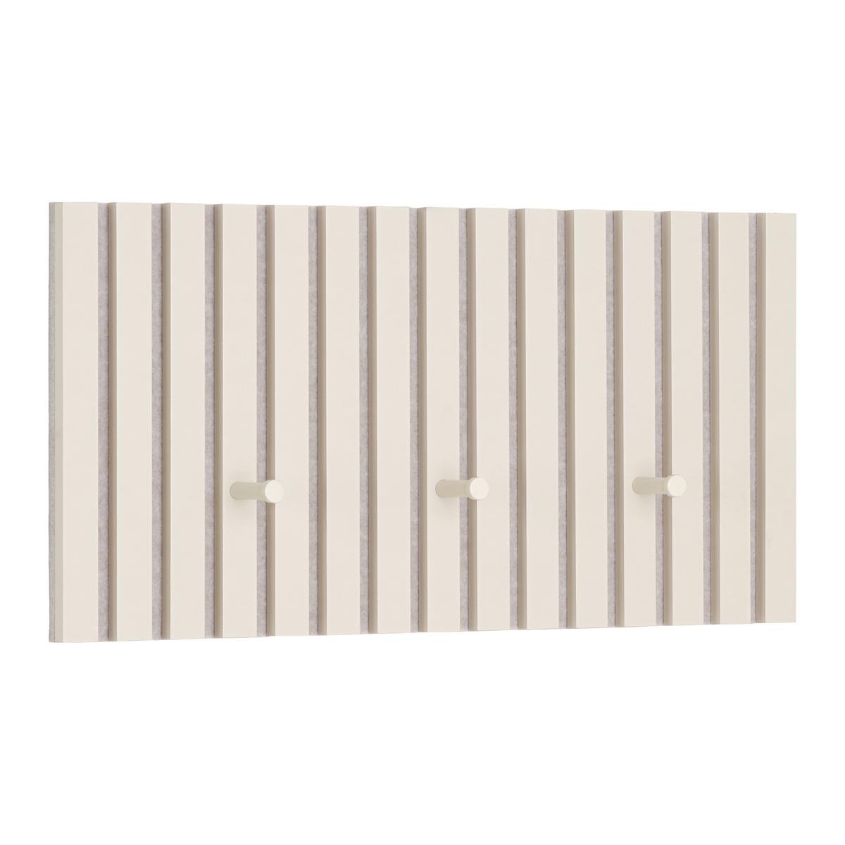 Šatní lišta GRACE písková - pískové barvy, Moderní, kompozitní dřevo/textil (60/30/7,5cm) - Mömax