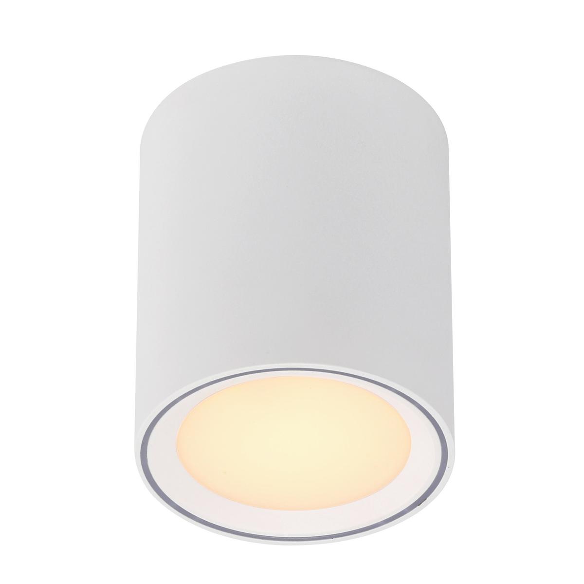 Aufbauleuchte Fallon Weiß D: 10 cm - Weiß, Basics, Metall (10/12cm) - Nordlux