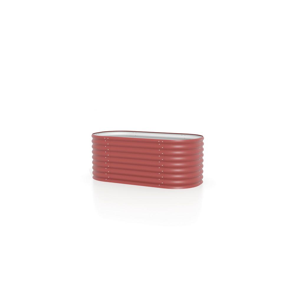 Hochbeet Vita 82,1x63x162,1 cm, oval, Rot