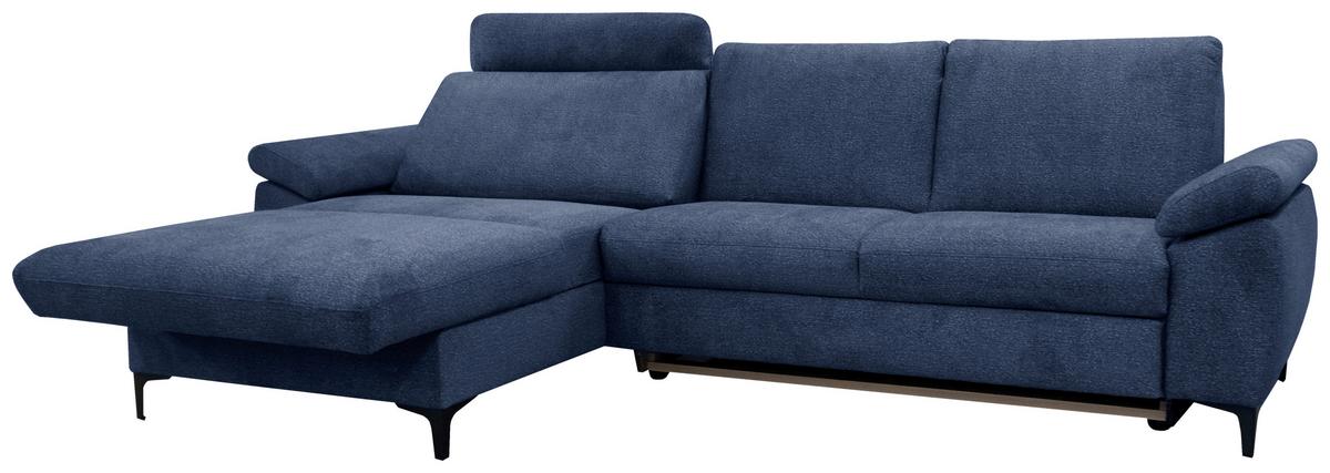 SEDACÍ SESTAVA BADEN - modrá/černá, Design, kov/textil (168/291cm)