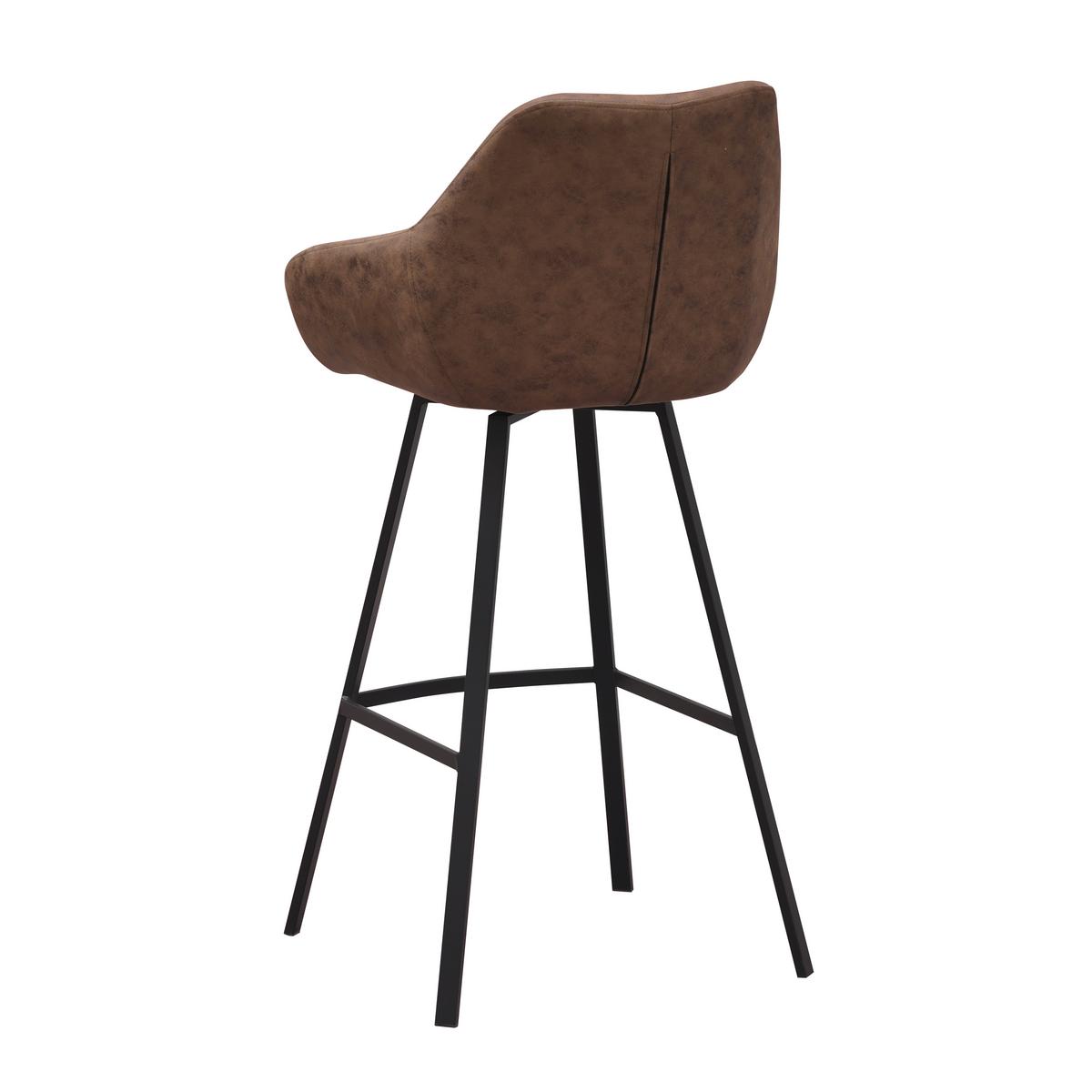 Barhocker-Set Casper Grün B: 55 cm - Schwarz/Grün, MODERN, Textil/Metall (55/109/57cm) - MID.YOU