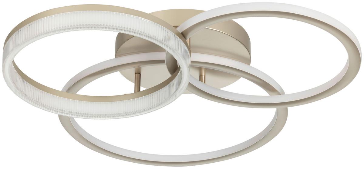 LED-Deckenleuchte, 4000k Cihan - Champagner, Basics, Kunststoff/Metall (70/65/12cm) - Luca Bessoni