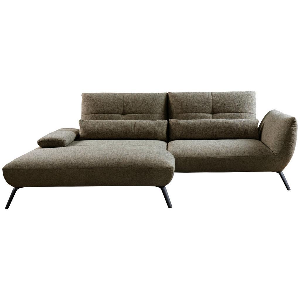 Ecksofa Dover erweiterbar Olivgrün 273x191-207 cm