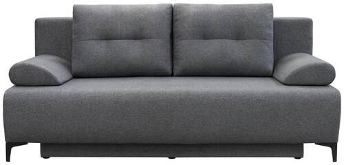 BOXSPRINGOVÁ POHOVKA VIERA - černá/tmavě šedá, Moderní, kov/textil (201/100/105cm)