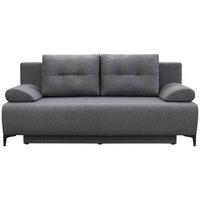 BOXSPRINGOVÁ POHOVKA VIERA - černá/tmavě šedá, Moderní, kov/textil (201/100/105cm)