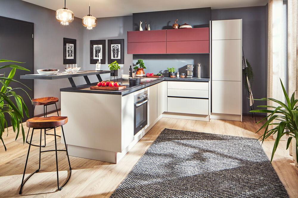 Einbauküchen Pn 210 Frei Planbar Modernes Design - Kaschmir, Holzwerkstoff - Pino