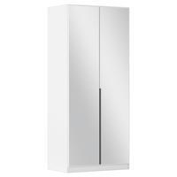 Drehtürenschrank Alabama Weiß B: 91 Cm - Weiß, MODERN, Holzwerkstoff (91/229/54cm) - Rauch Möbel