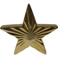 Dekostern Laura - Goldfarben, KONVENTIONELL, Keramik (10/2,8/10cm) - Luca Bessoni