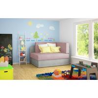 Récamiere Rosa Rechts Grau, Pink, B: 104 Cm - Hellgrau/Schwarz, Design, Textil (104/60/75cm) - MID.YOU