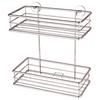 Badezimmerregal 2 Ablagen 25,6x26,6cm Baath - Chromfarben, MODERN, Metall (25,6/26,6/13,6cm)