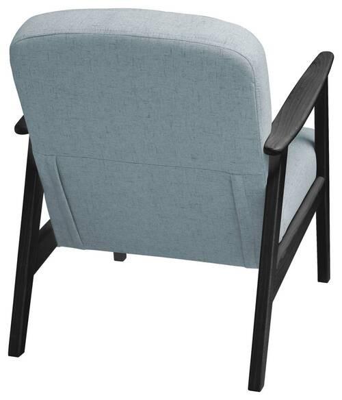 Sessel Retro - Pastellblau/Schwarz, Natur, Holz/Textil (63/78/78cm) - Livetastic