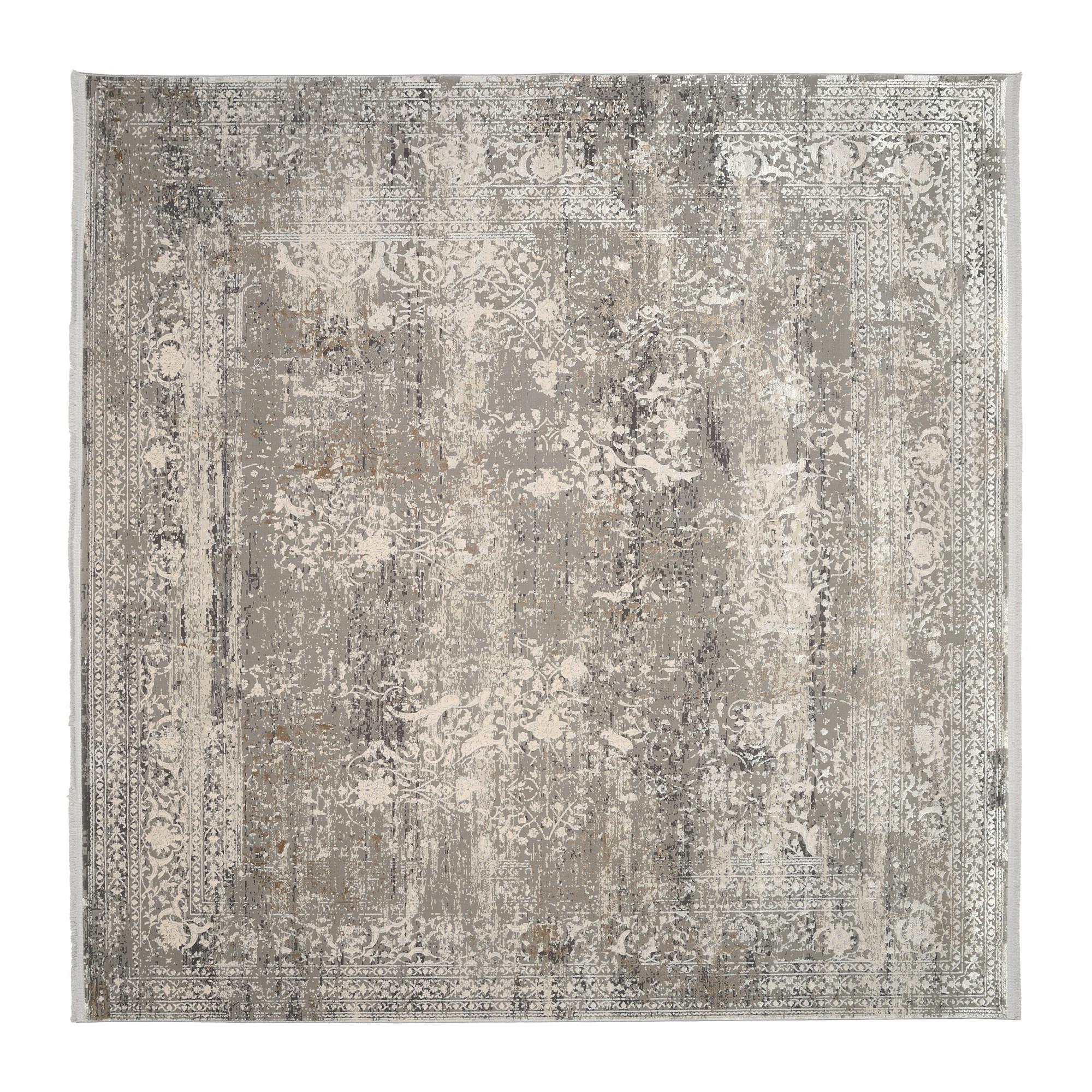 Webteppich Avignon Grau/Goldfarben 200x200 cm - Goldfarben/Grau, Design, Textil (200/200cm) - Dieter Knoll