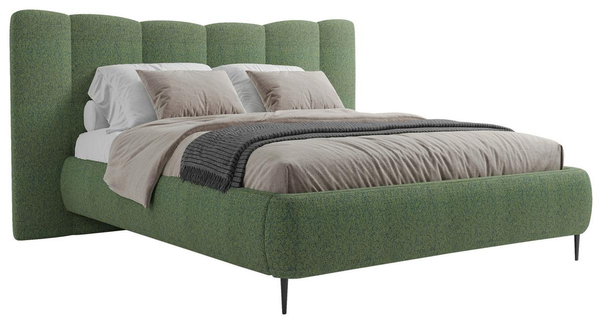 Polsterbett Nook 160x200 cm Grün - Grün, MODERN, Holz/Holzwerkstoff (160/200cm) - MID.YOU