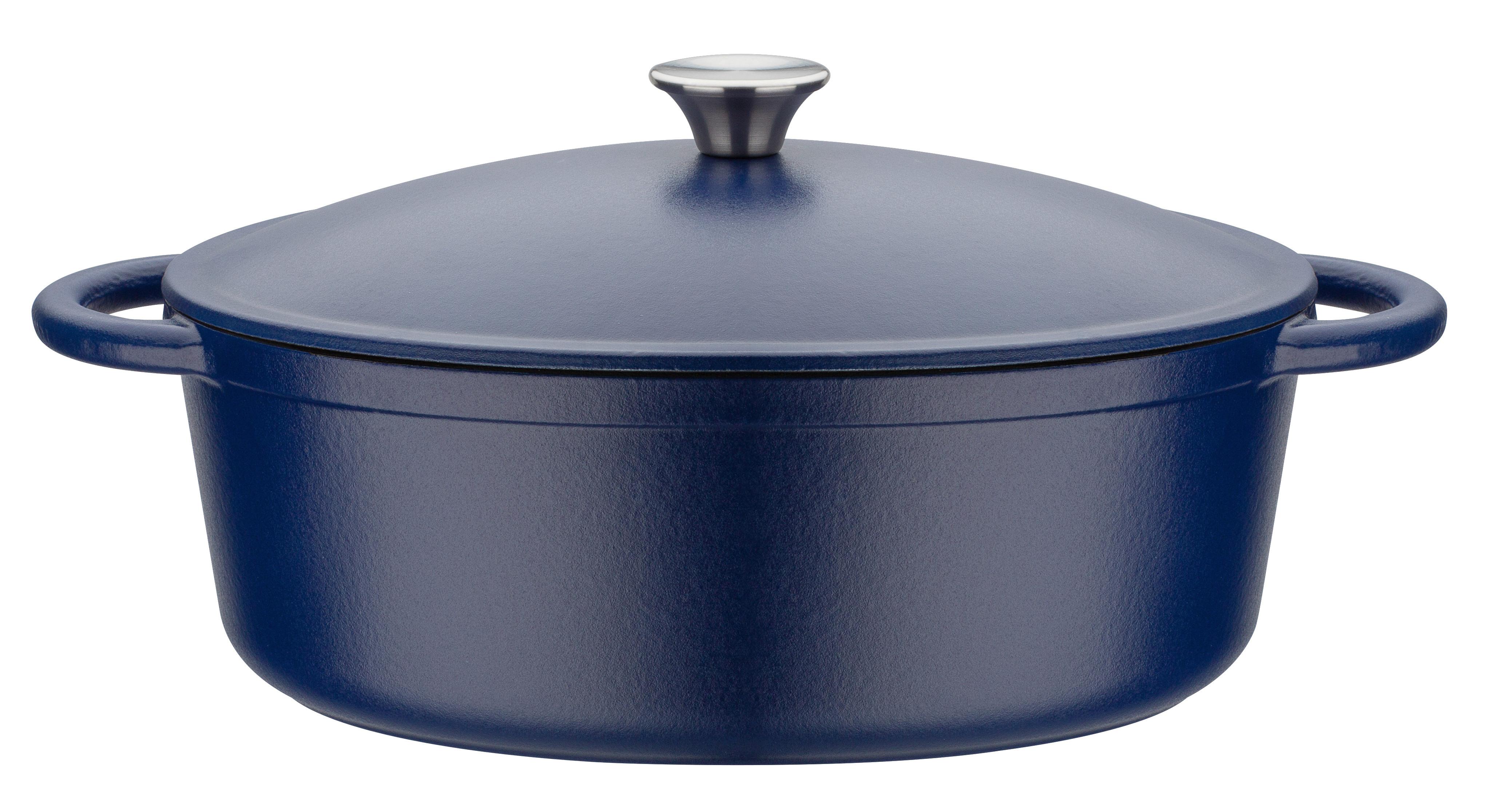 Gsw Bräter Blue Magic Dunkelblau, B/l: 33x26cm - Dunkelblau, Basics, Metall (33/26cm) - GSW