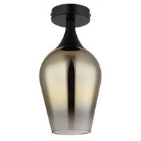 Deckenleuchte 15552d2 - Klar/Goldfarben, Design, Glas/Metall (15/30cm) - Globo