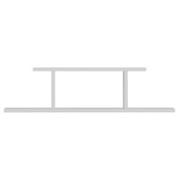 Wandregal Atlantic - Weiß, Design, Holzwerkstoff (90/23,2/19,6cm) - MID.YOU