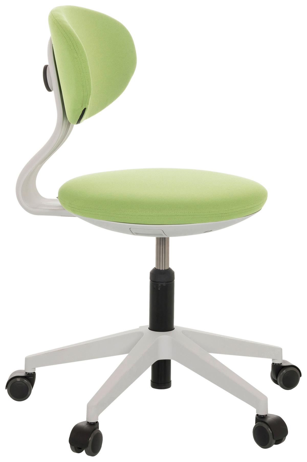 Jugenddrehstuhl Minimovo - Weiß/Grau, Basics, Kunststoff/Textil (42/66-87/52cm) - MID.YOU