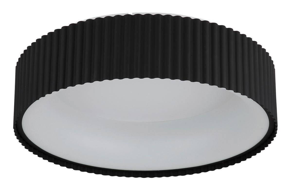 STROPNÍ LED SVÍTIDLO KEMP - bílá/černá, Basics, kov/plast (46/13cm) - Globo