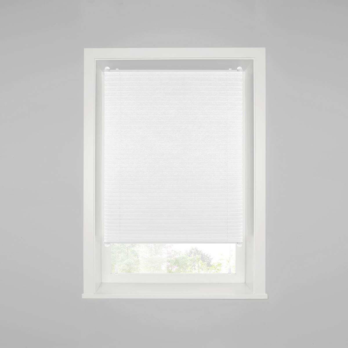 Plissee Luzia Weiß B: 40 Cm Plissee Verspannt - Weiß, MODERN, Kunststoff (40/90cm) - Luca Bessoni